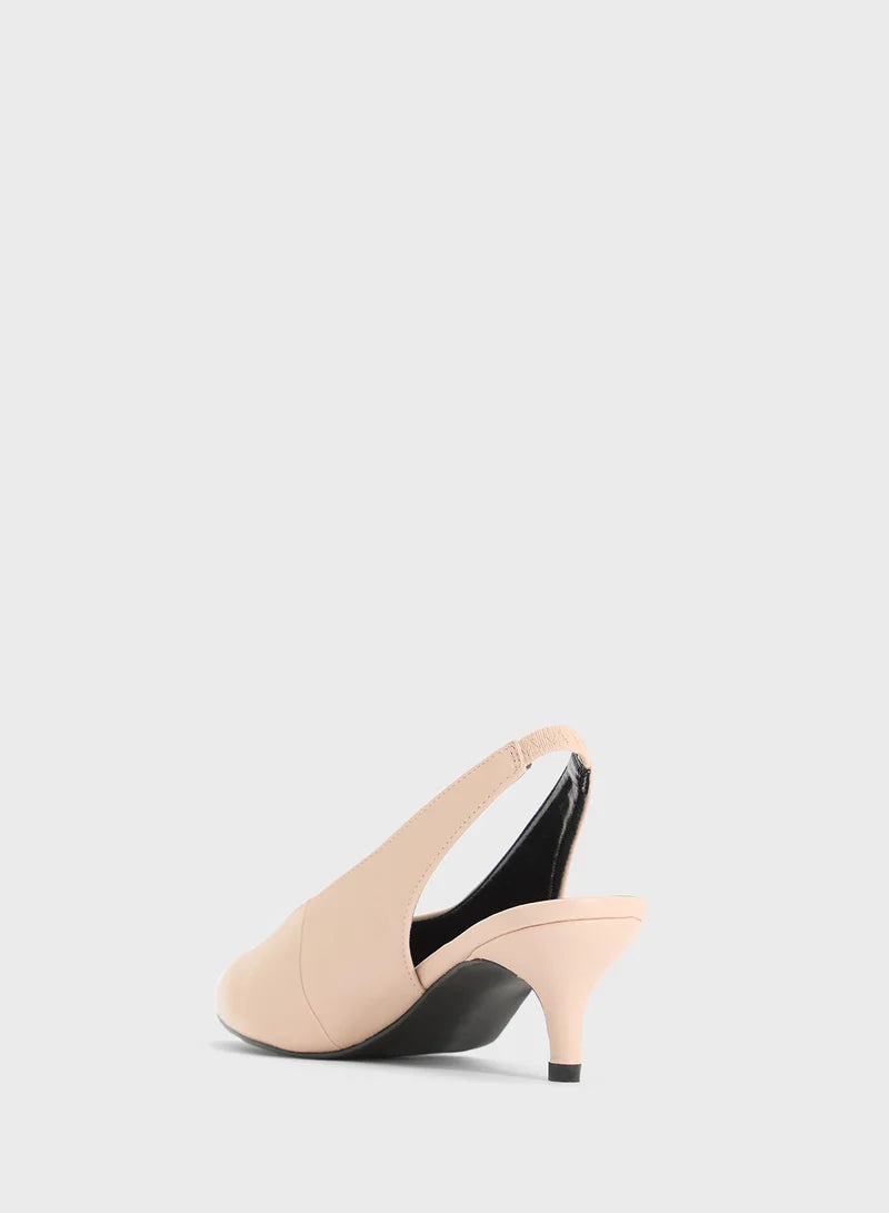 Sling-Back Pointed Fashion Pump