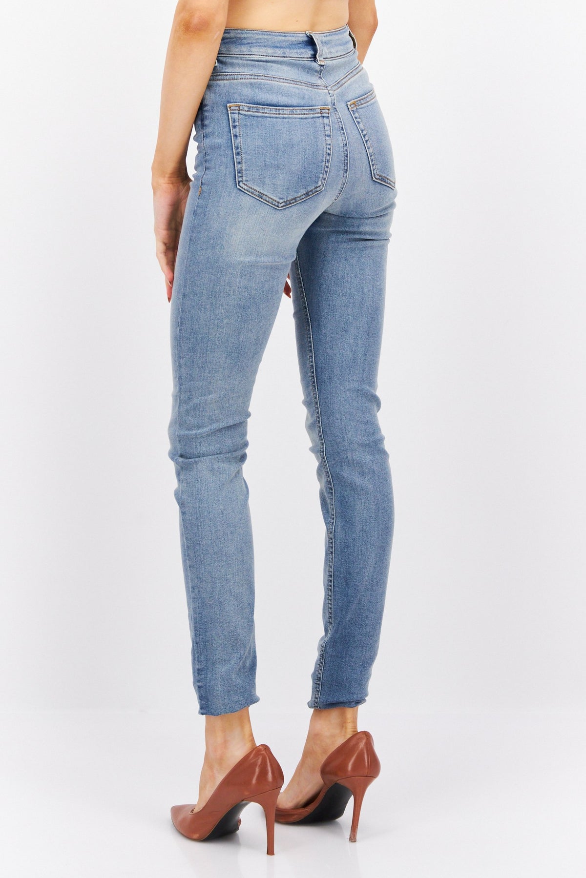 Skinny Fit Washed Stretchable Jeans