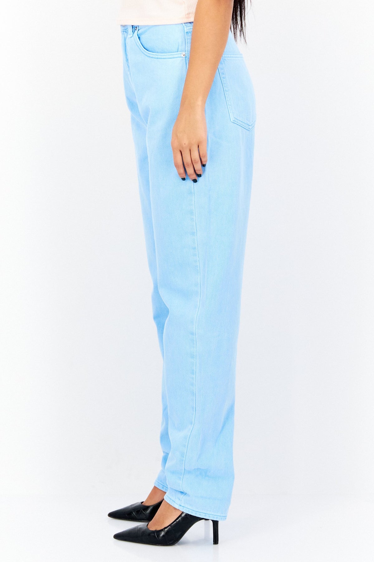 Regular Fit Plain No-Stretchable Denim Jeans
