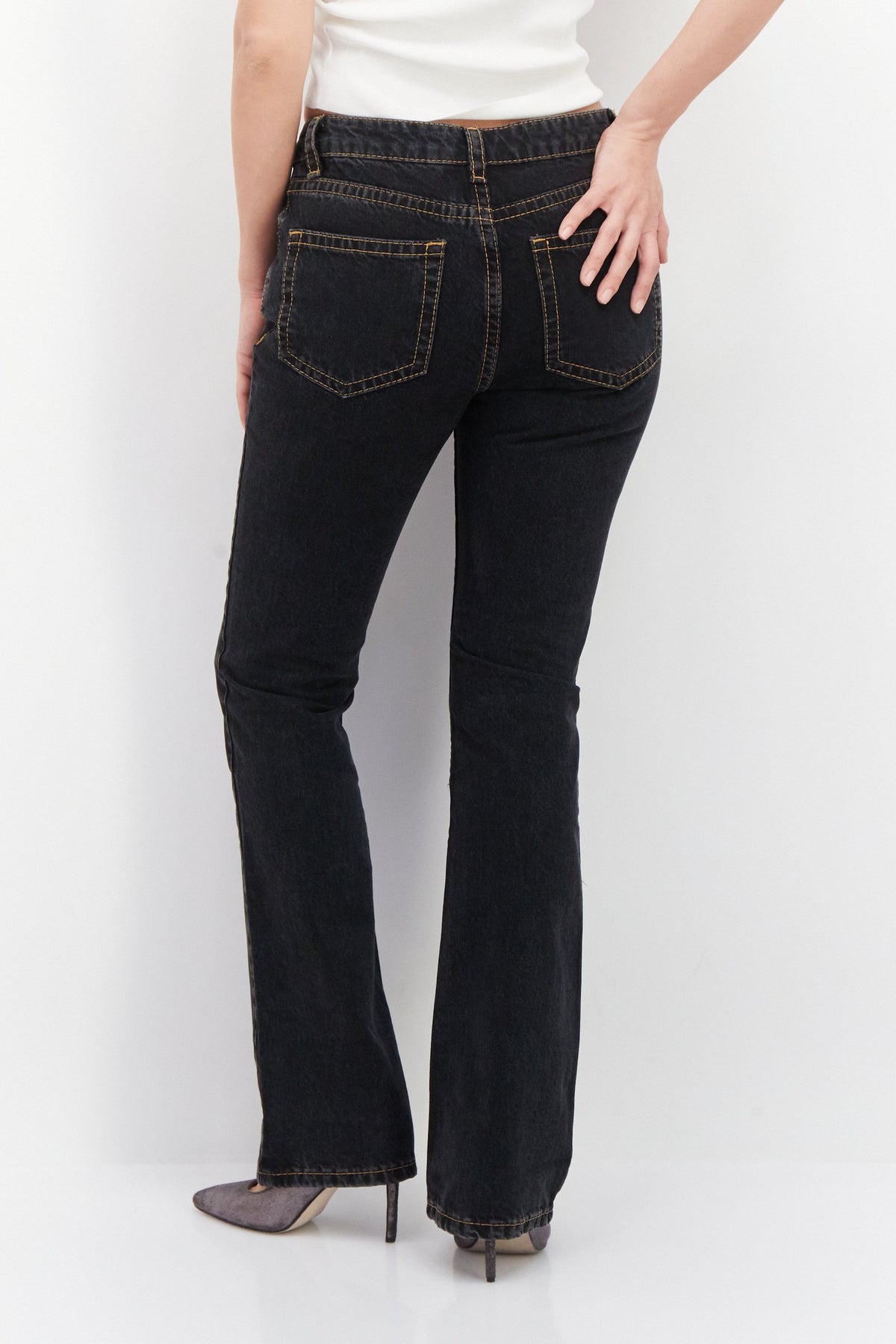 Regular Fit Plain Non-Stretchable Jeans