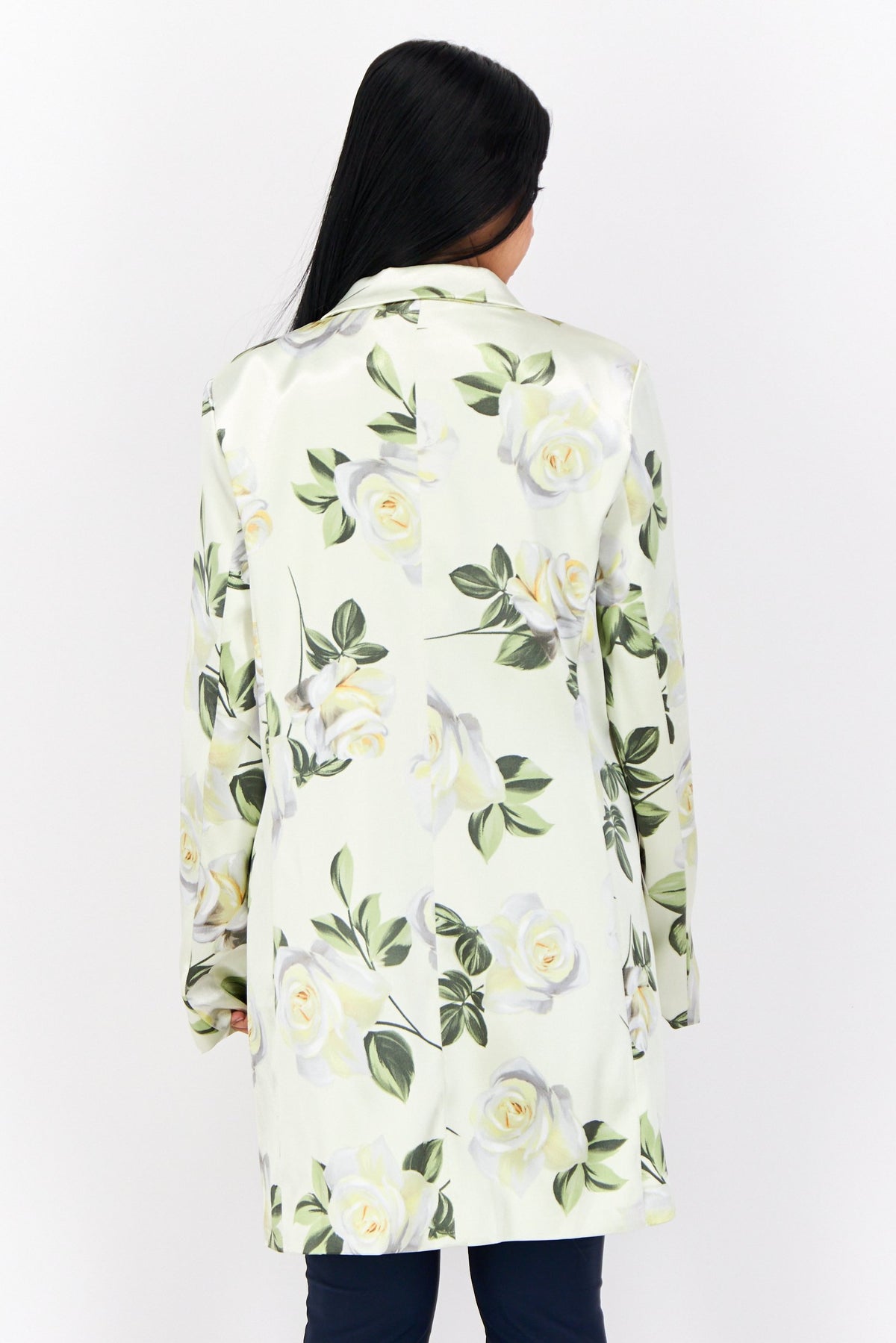 Regular Fit Floral Print Casual Blazer
