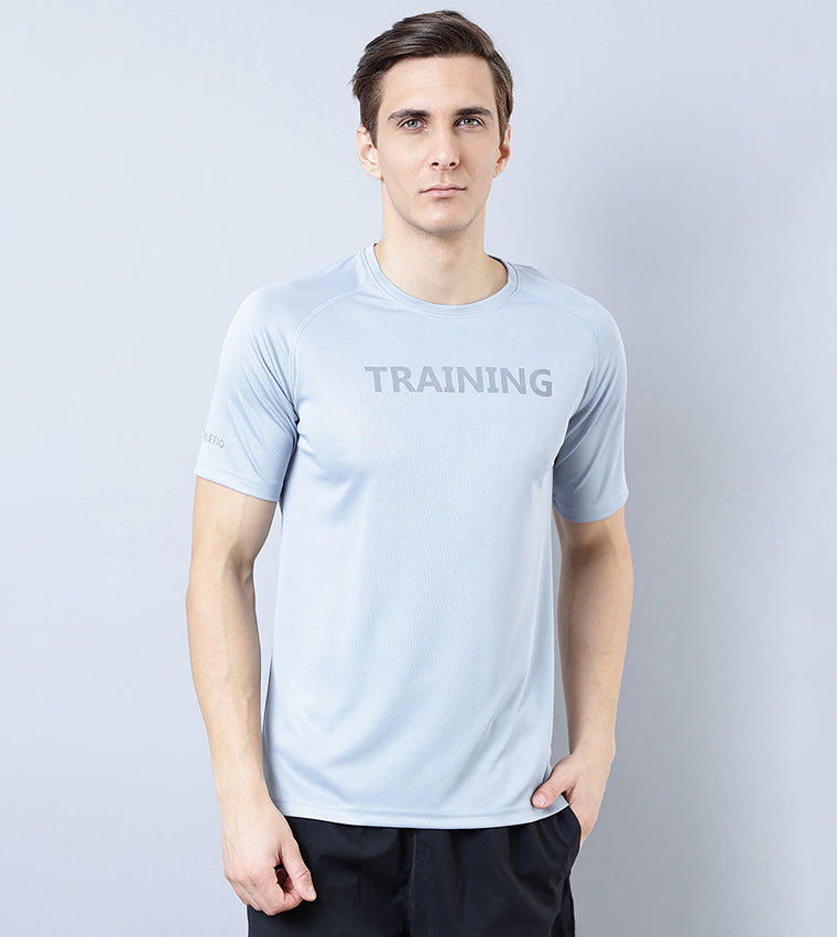 HIS &amp; HERS، ټایپوګرافي چاپ شوی د کریو نیک سپورت ټي شرټ 