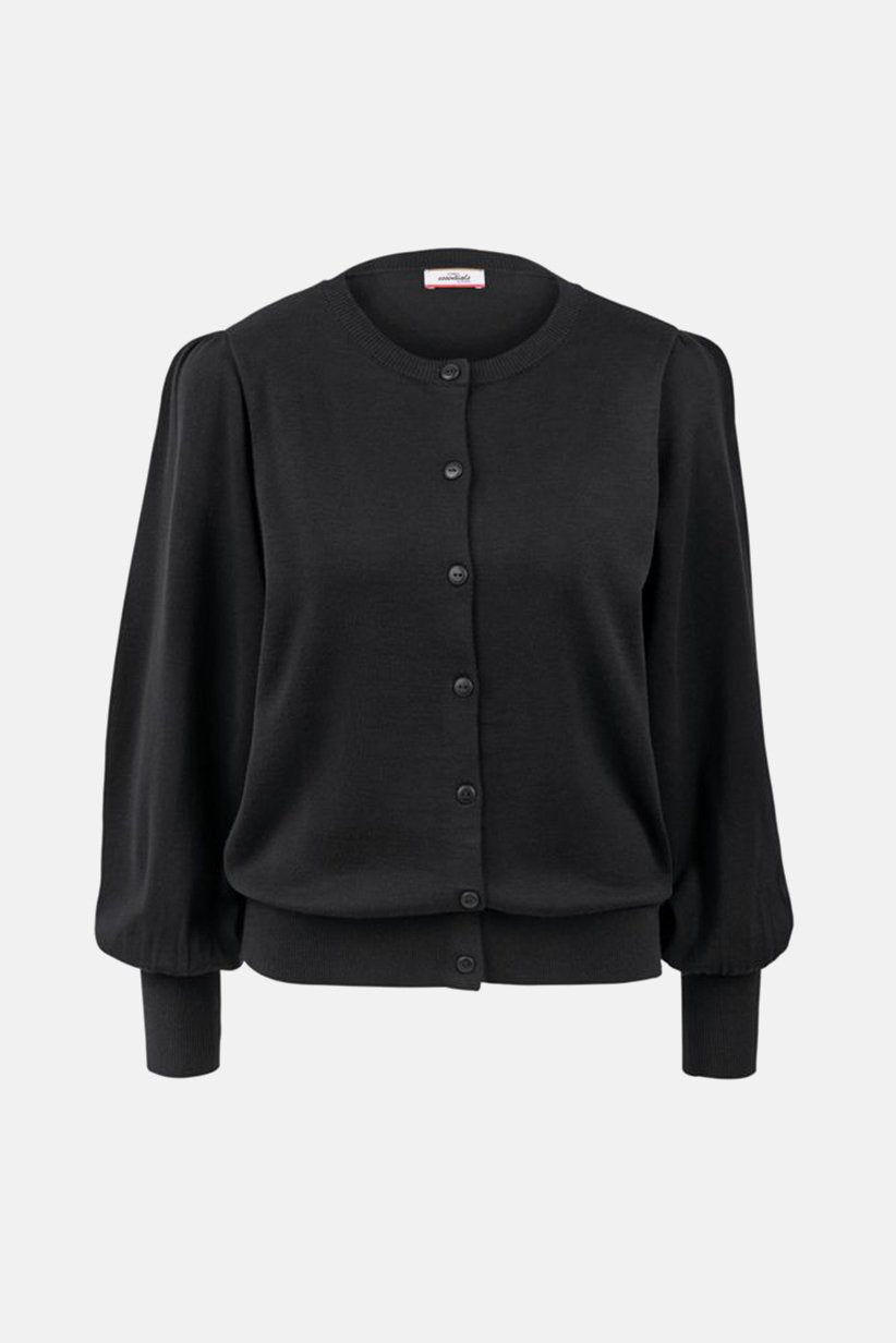 Round Neck Knitted Cardigan
