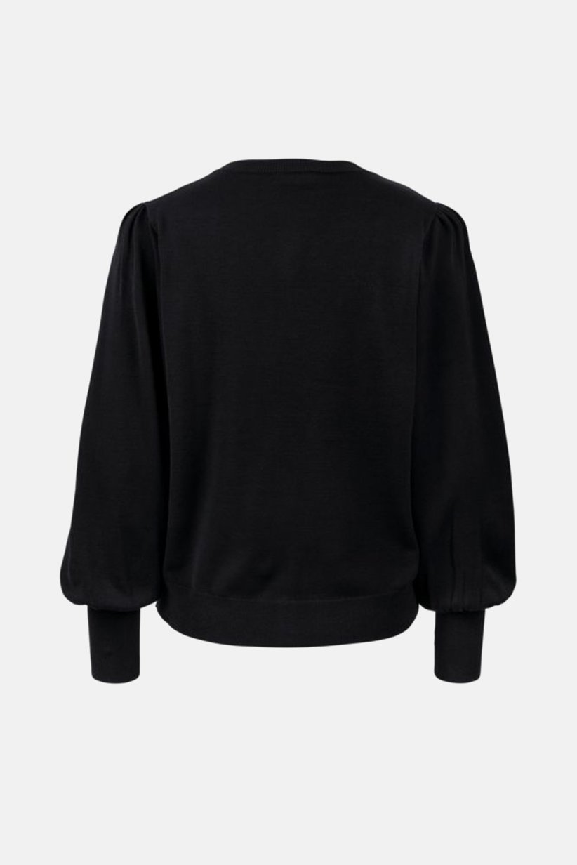 Round Neck Knitted Cardigan