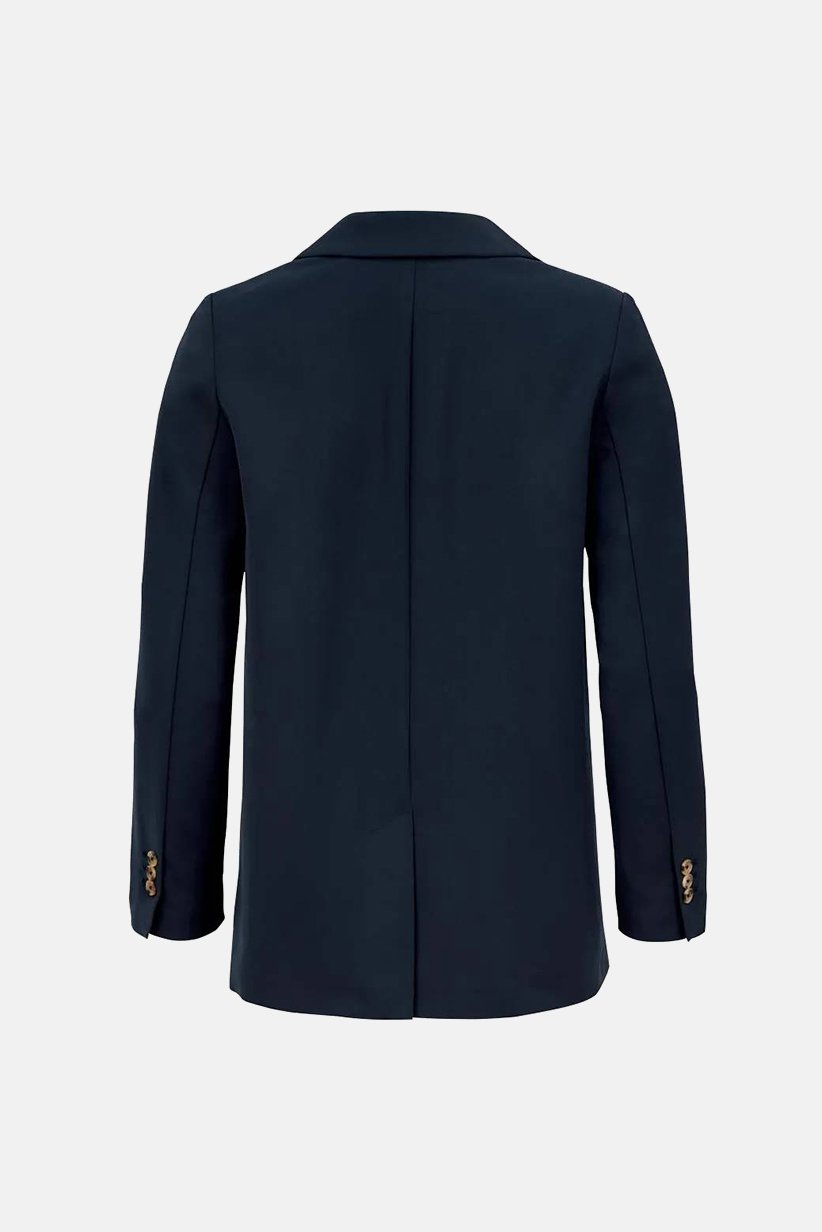 Comfort Fit Plain Formal Web Blazer