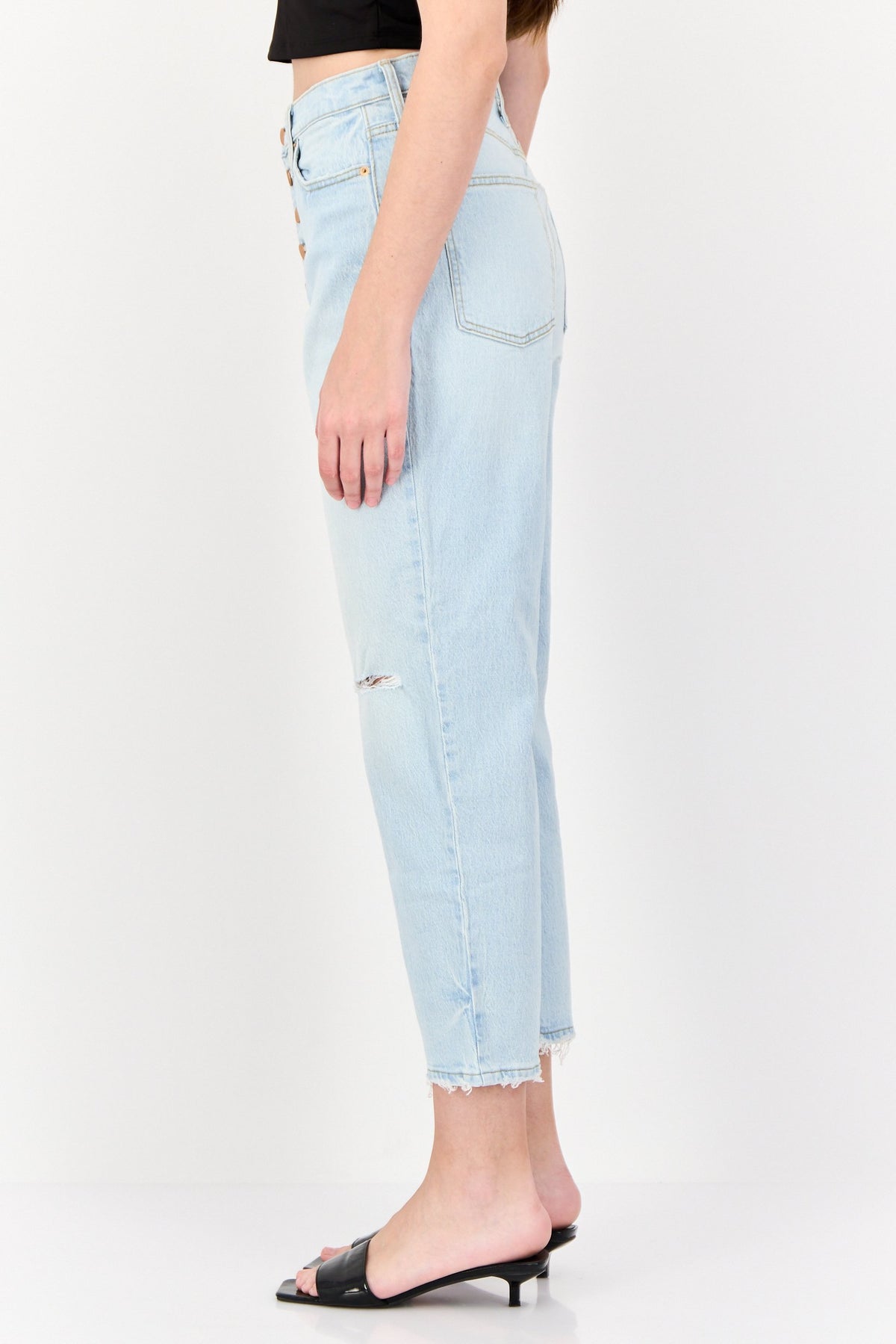 Regular Fit Ripped Stretchable Denim Jeans