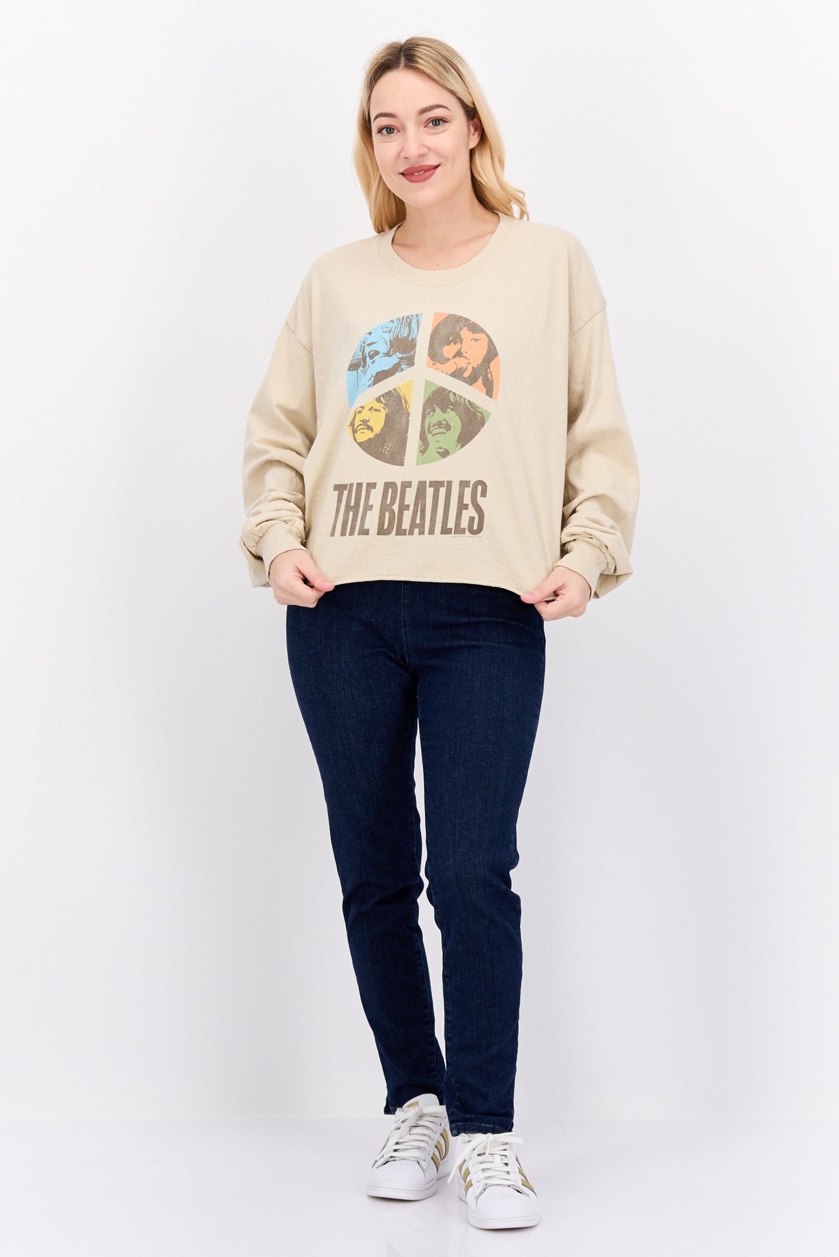 Crew Neck Graphic Print Long Sleeves Sweatshirt