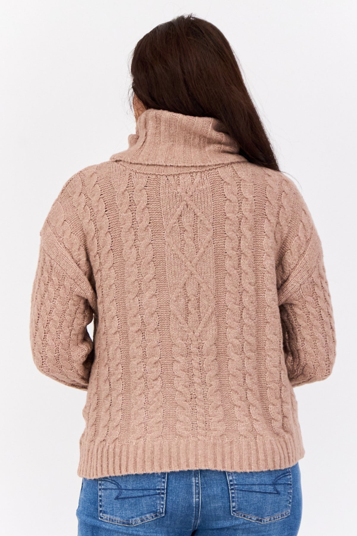 Turtle Neck Knitted Sweater