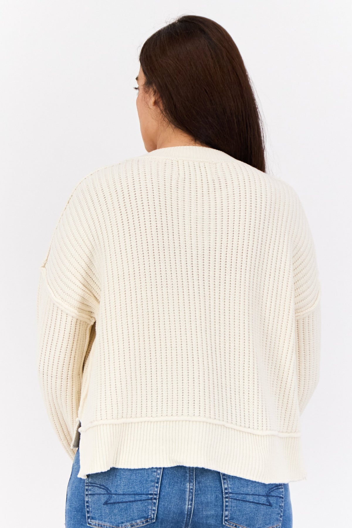 Mock Neck Knitted Sweater