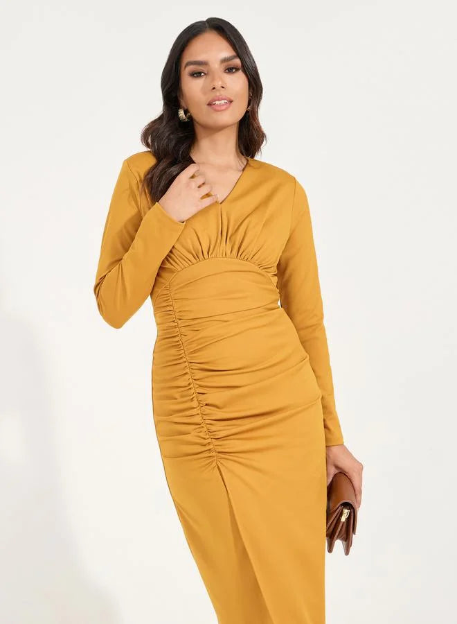 Ruched Bodycon Dress