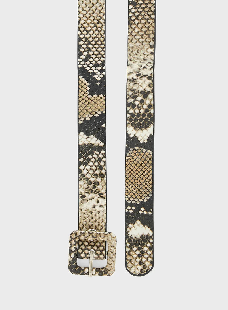 Snake Print Belt