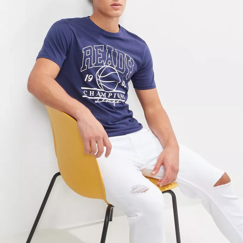 Youth, Printed T-shirt with Crew Neck and Short Sleeves