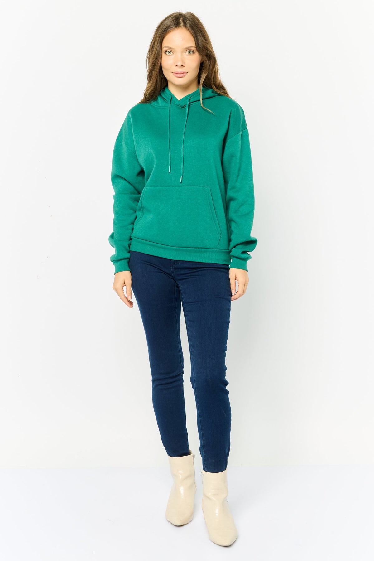 Long Sleeve Plain Hoodie