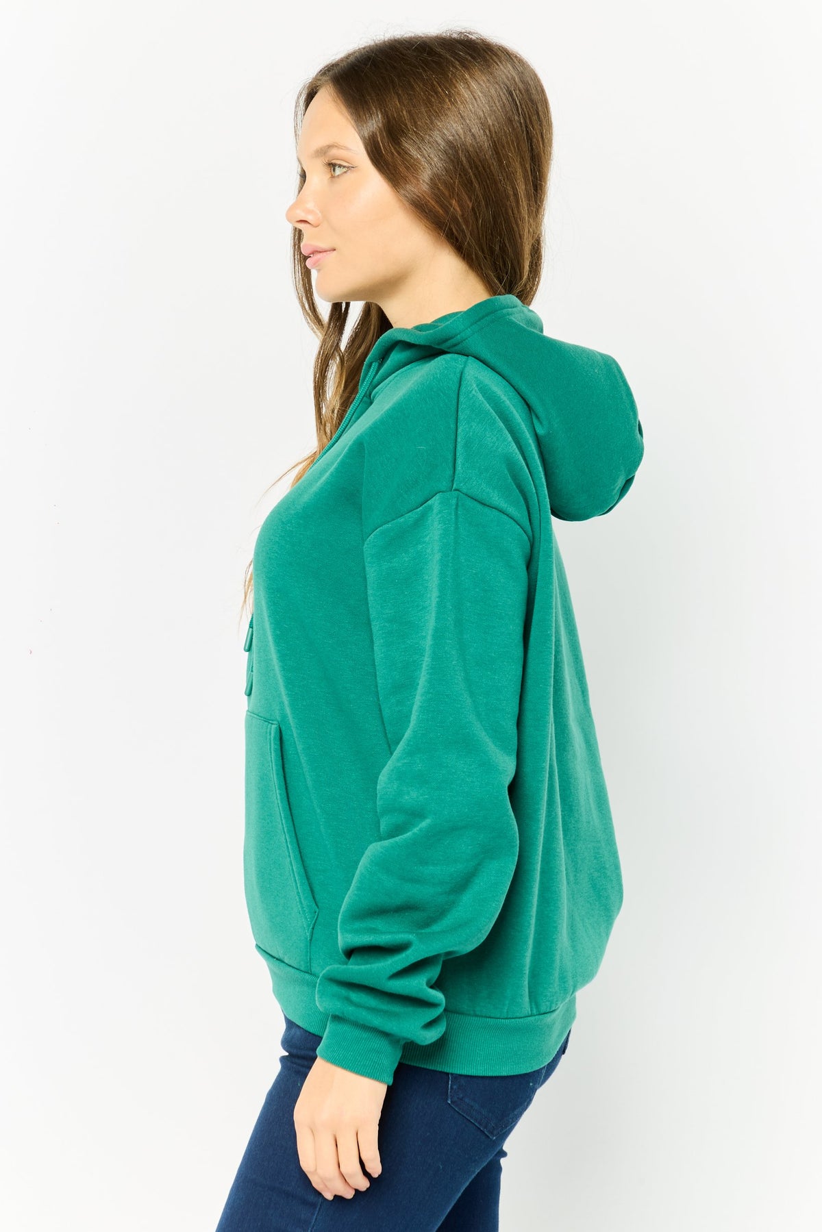 Long Sleeve Plain Hoodie