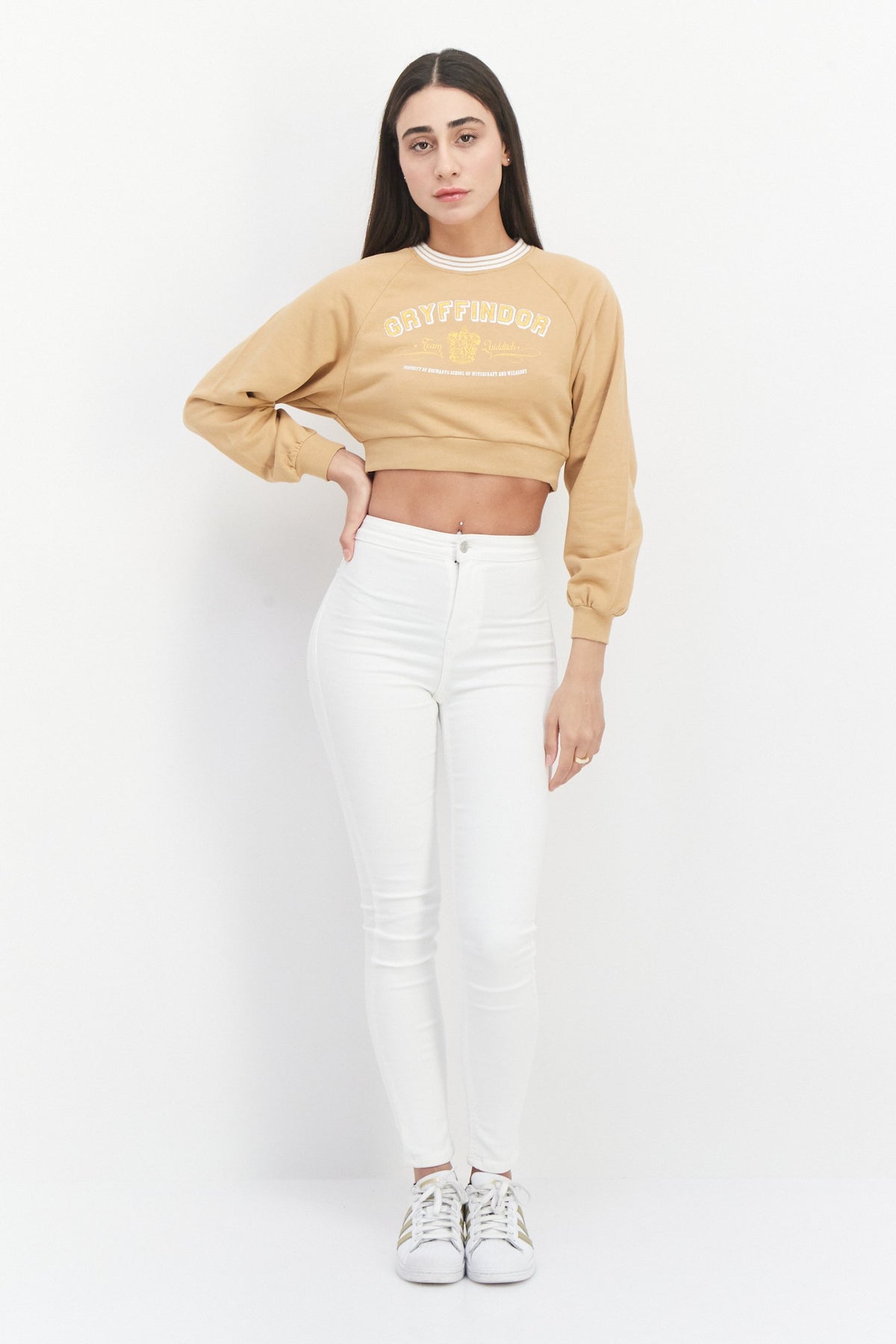 Crew Neck Graphic Print Sweatshirt