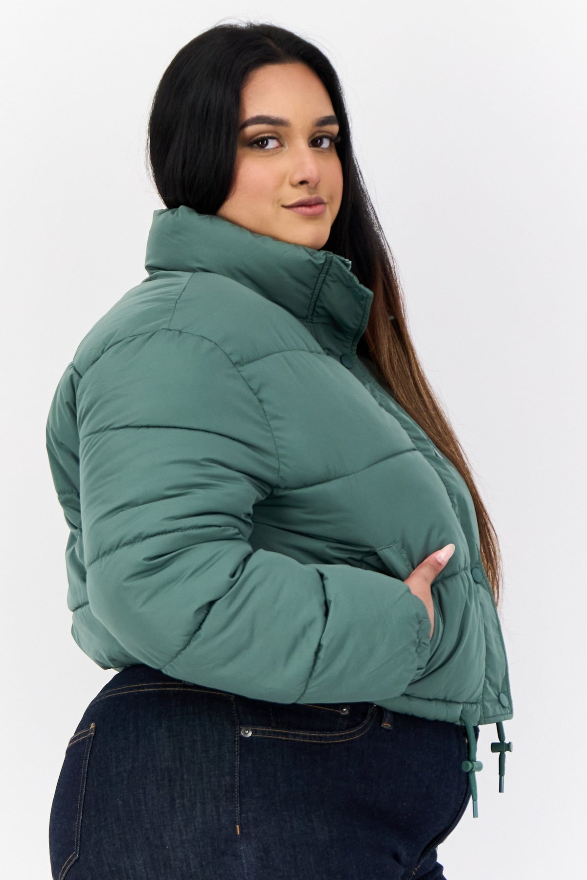 Solid Puffer Jacket
