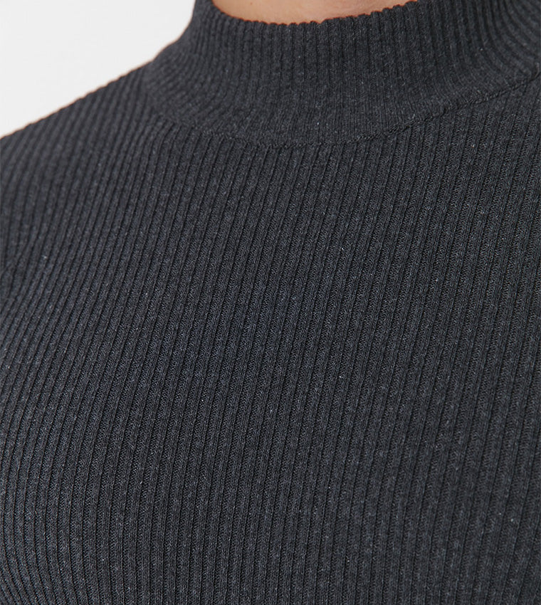 Trendyol, Slim Fit Turtleneck Corded Sweater