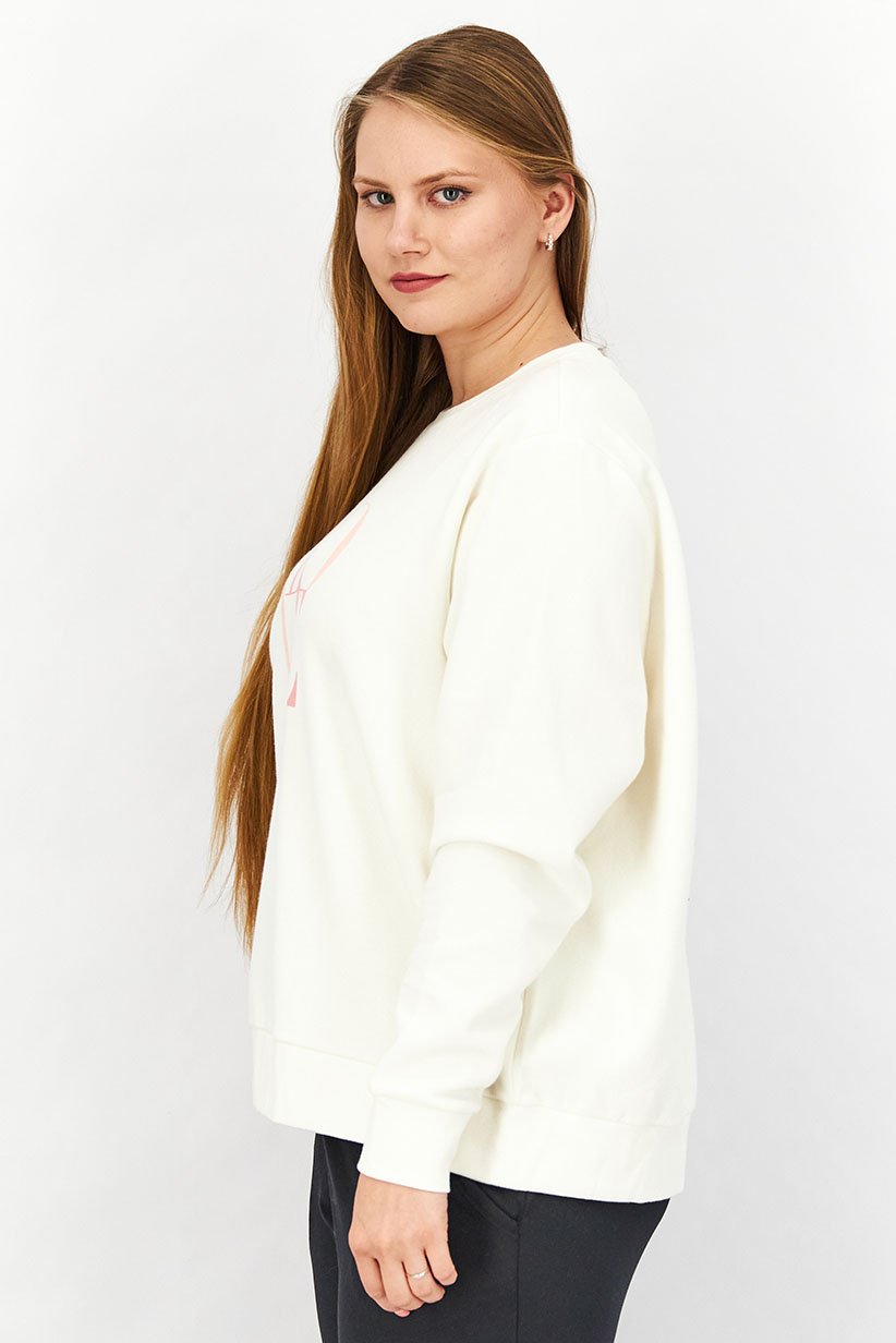 Crew Neck Long Sleeves Graphic Sweatshirt