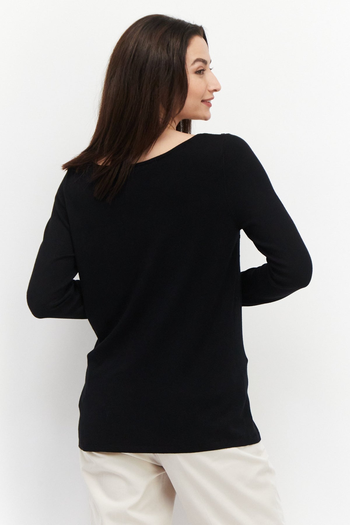 Boat Neck Textured Sweater