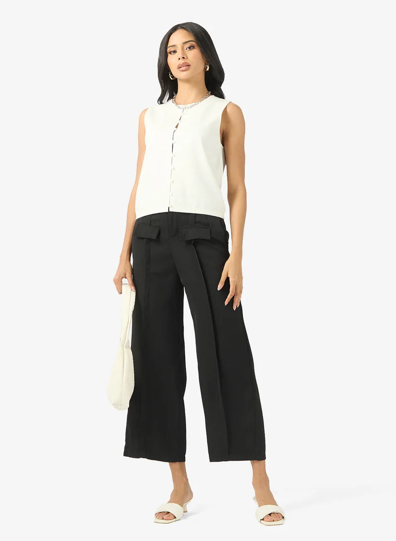 Front Pocket Detailed Pants