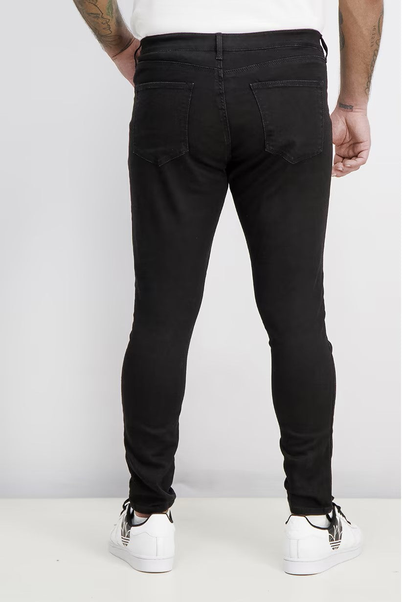 Topshop, Men Regular Fit Mid Rise Sydney Jeans, Black