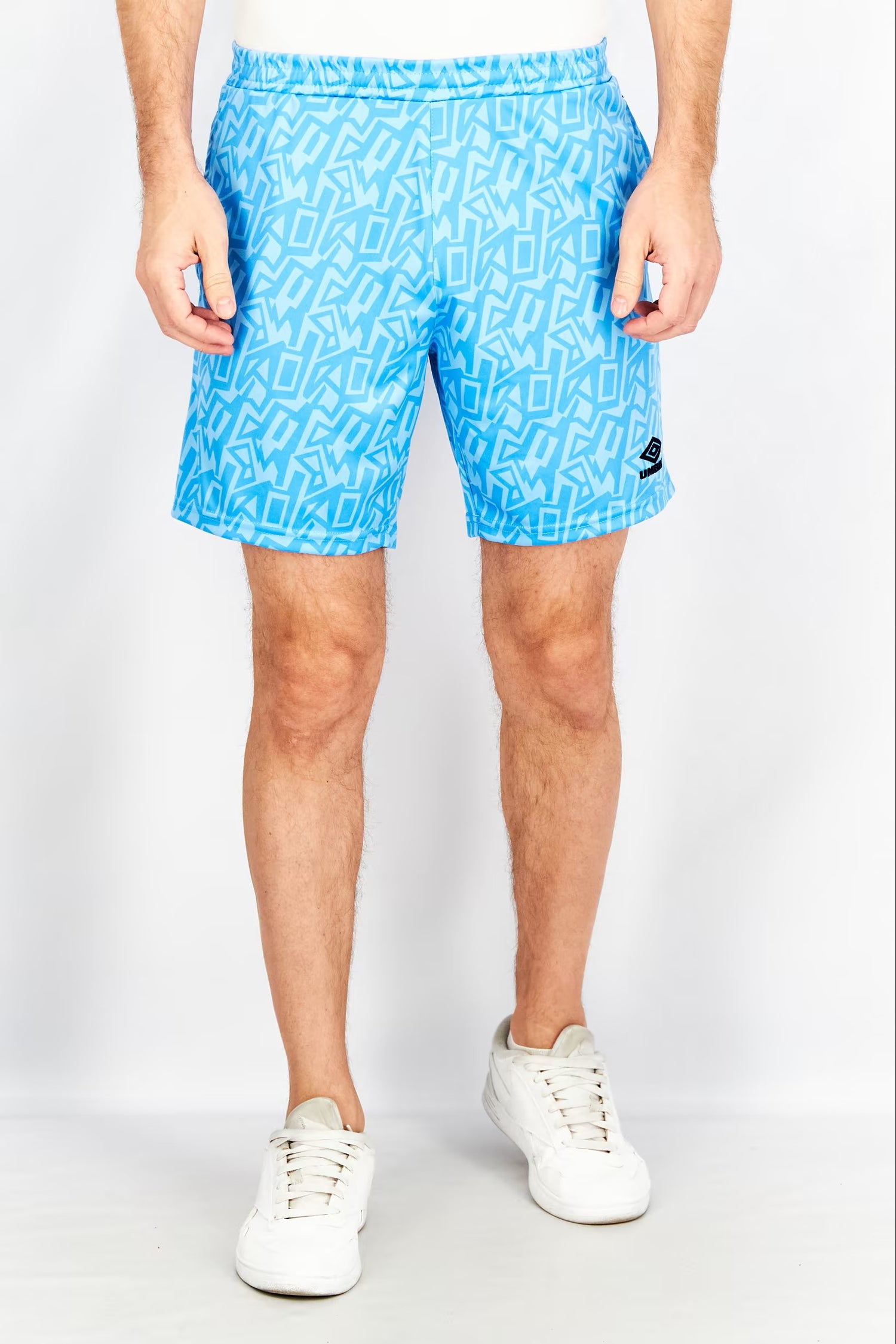 Umbro, Men Sportswear Fit Geometric Shorts, Blue