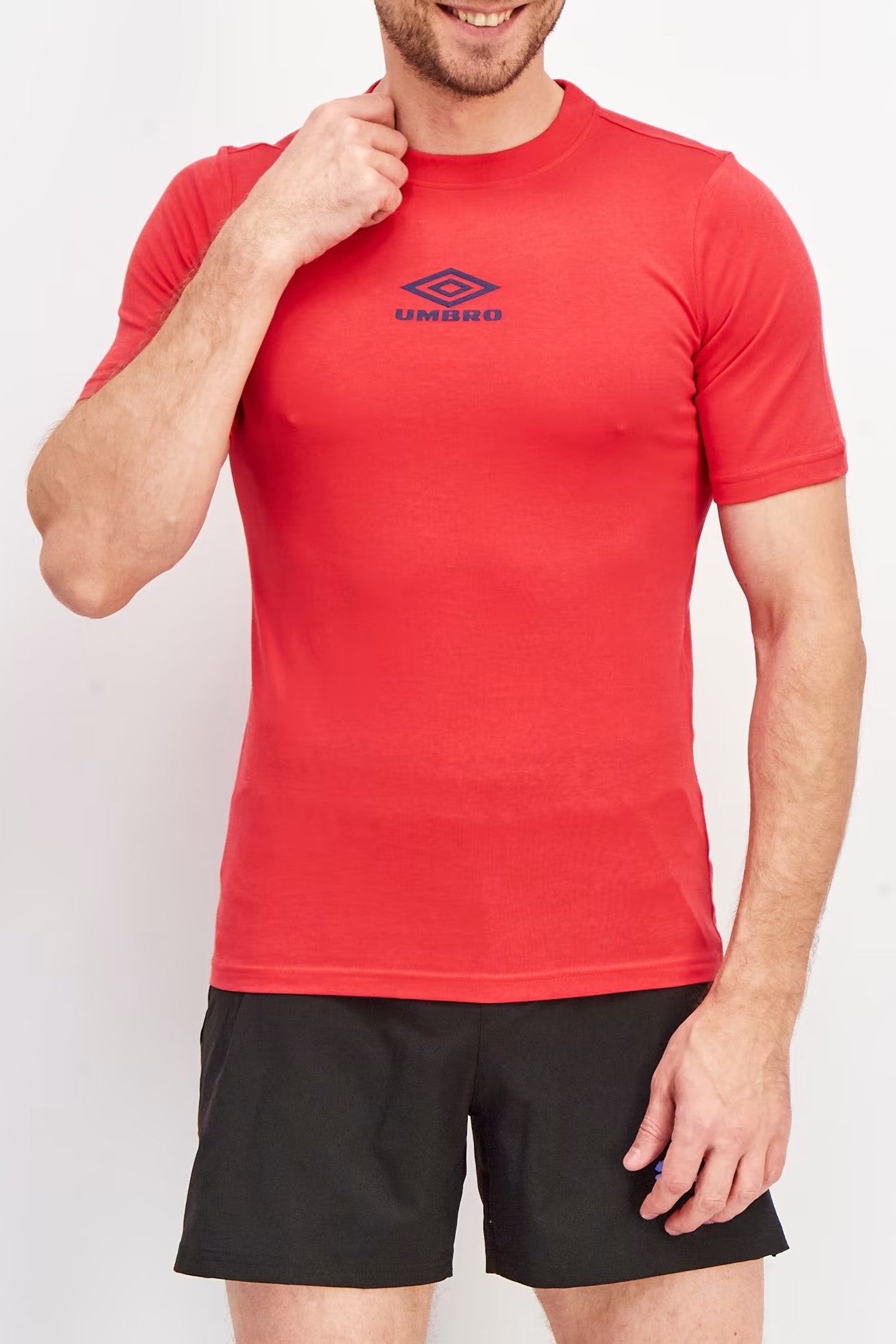 Umbro, Men Sportswear Fit Short Sleeve Training T shirt, Red