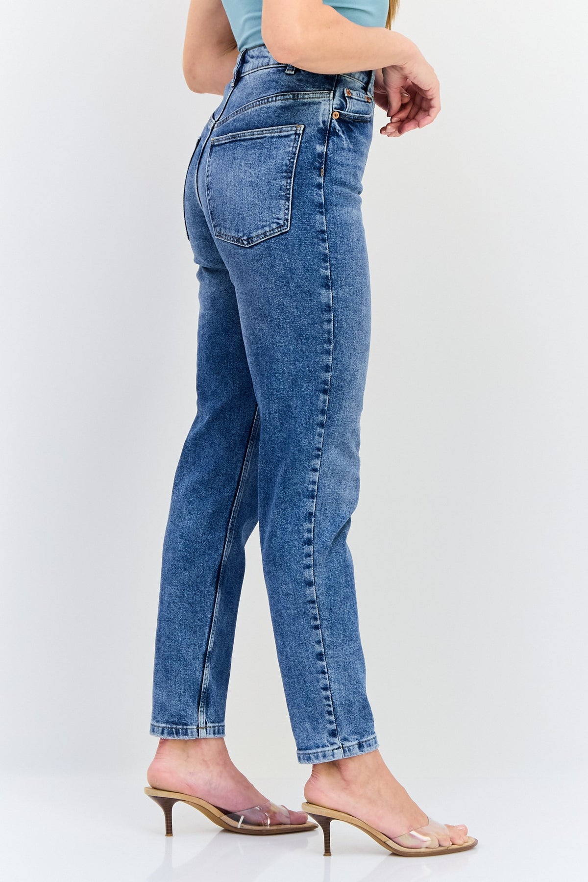 Slim Fit Washed Stretchable Denim
