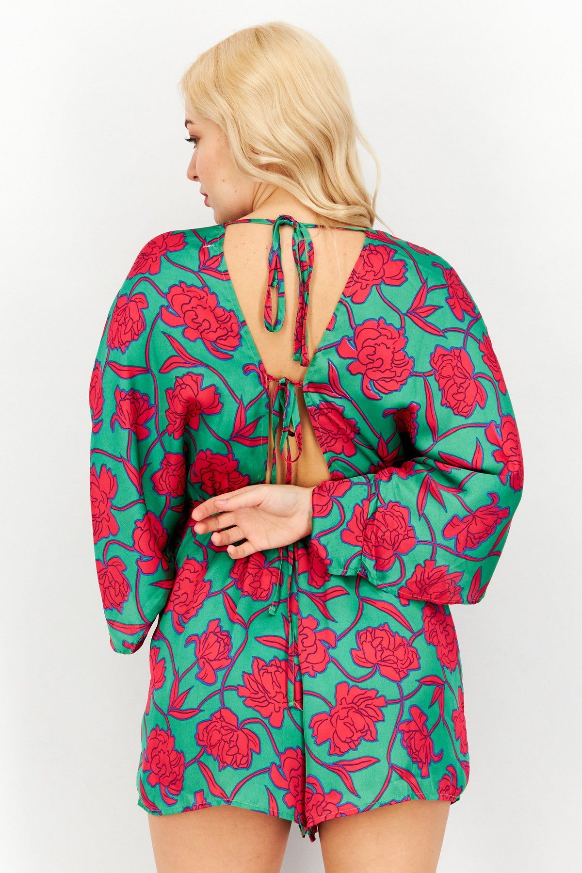 Short Sleeve Printed Playsuit
