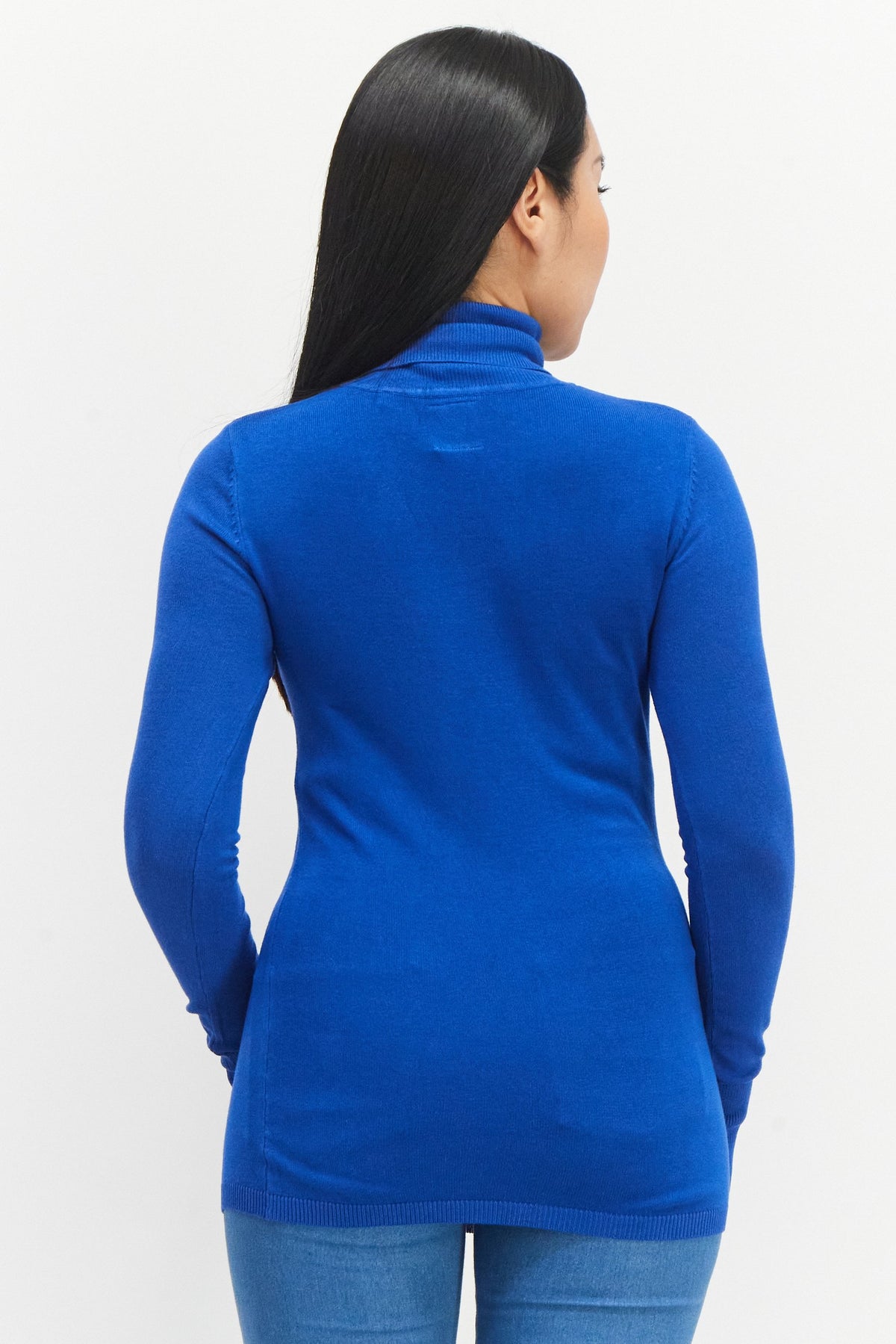 Turtle Neck Long Sleeve Textured Sweater
