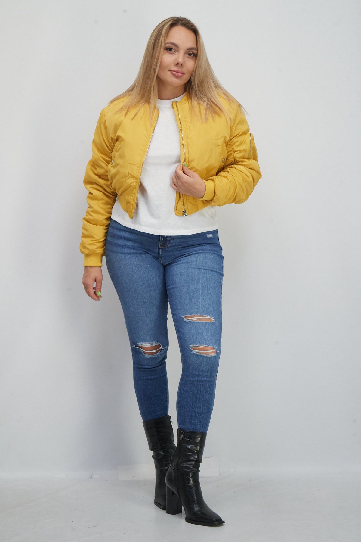 Solid Bomber Jacket