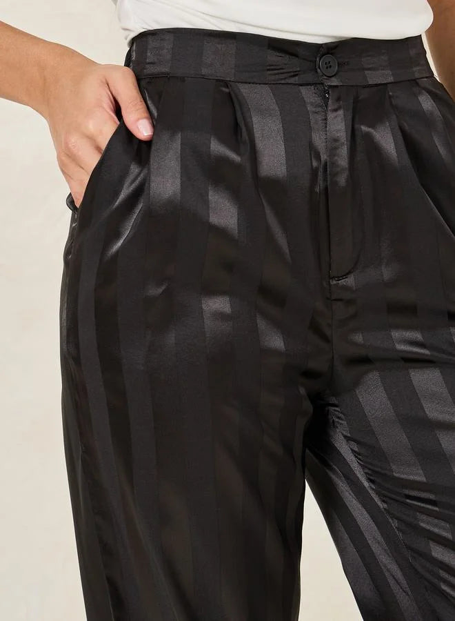 Wide Leg sheen Full Length Pants