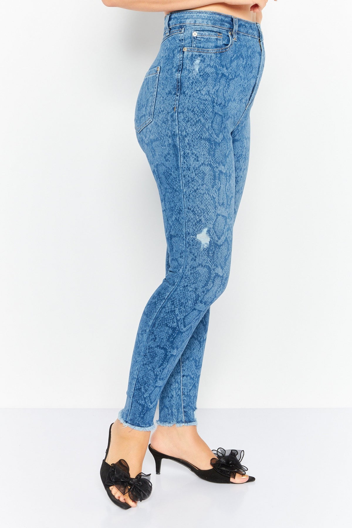 Skinny Fit High Rise Stretch Jeans