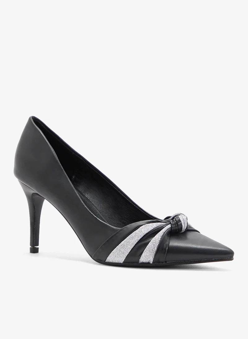 Pointed Pump With Knot Detail