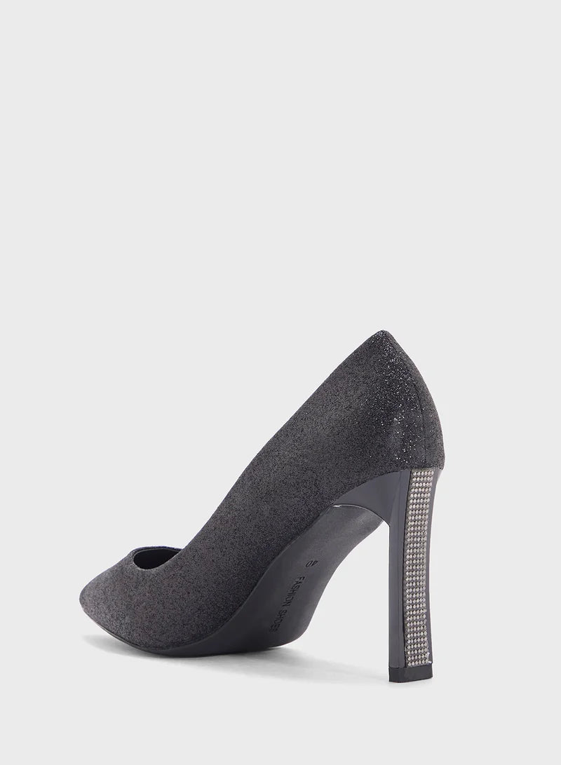 High Heeled Pointed Pump