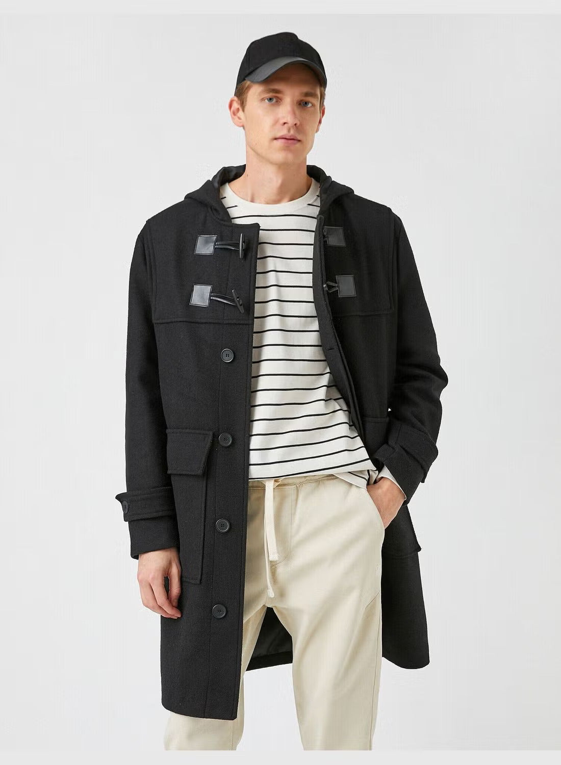 Koton, Hooded Cachet Coat