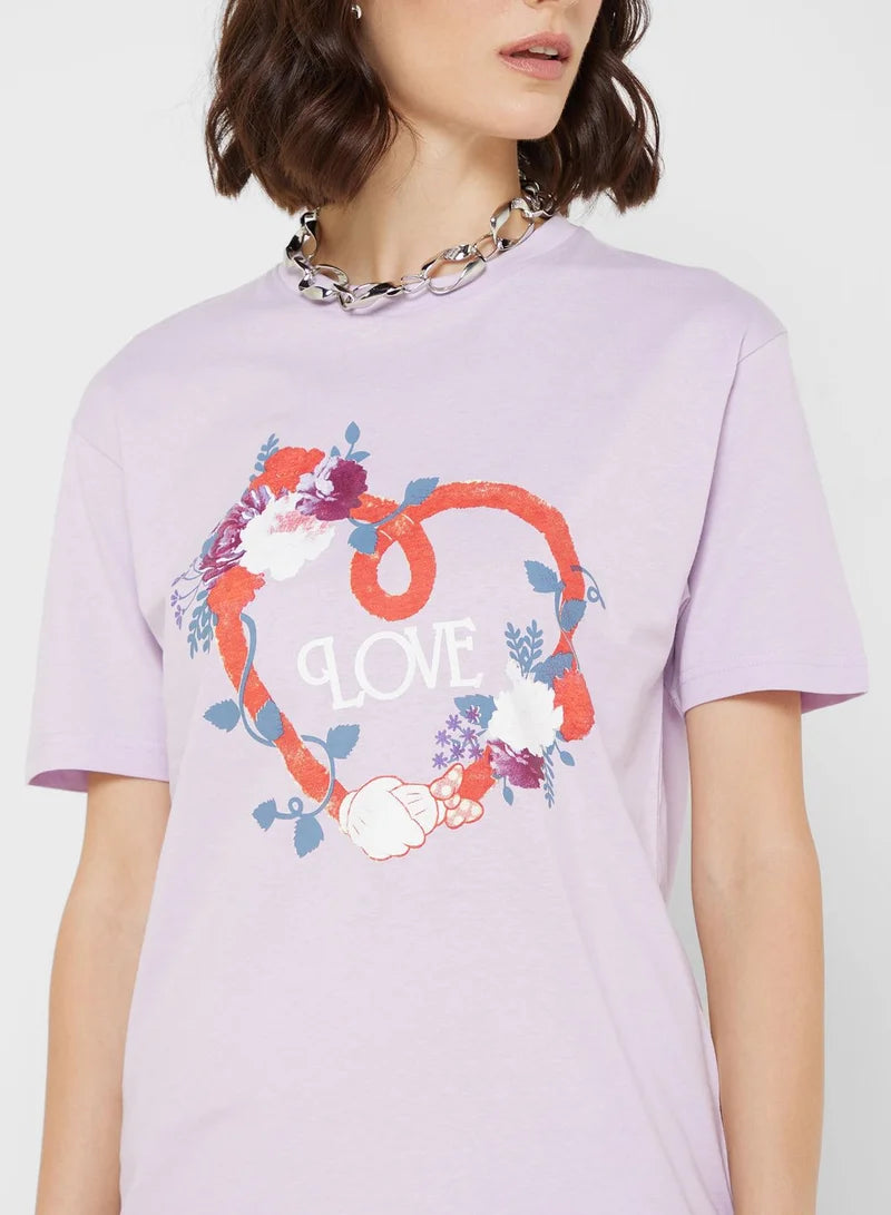 Mickey & Minnie Graphic T-Shirt
