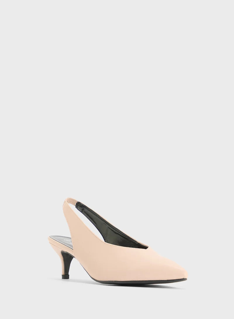 Sling-Back Pointed Fashion Pump