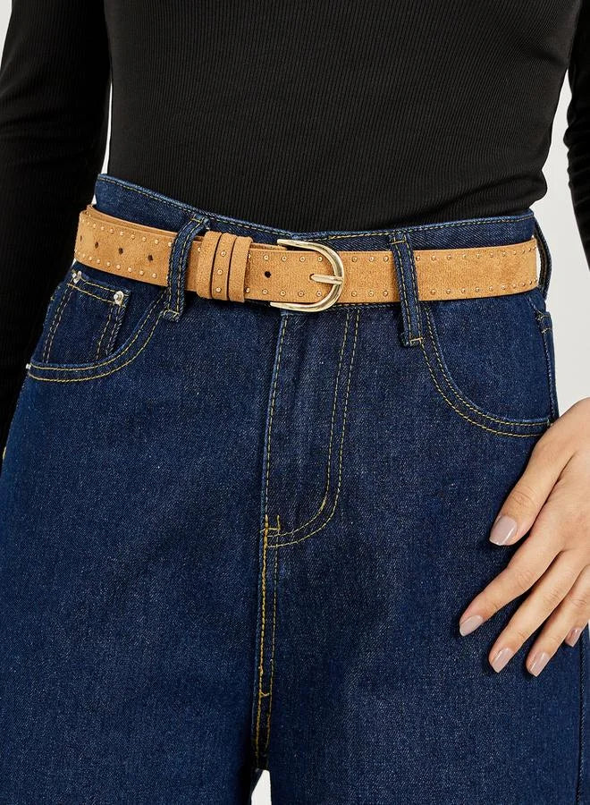 Styli Embellished Studs Belt