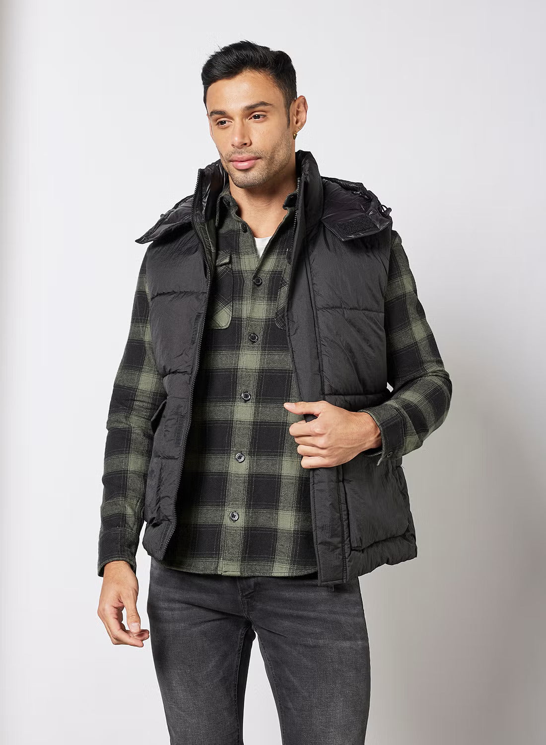 JACK & JONES, Padded Gilet Black