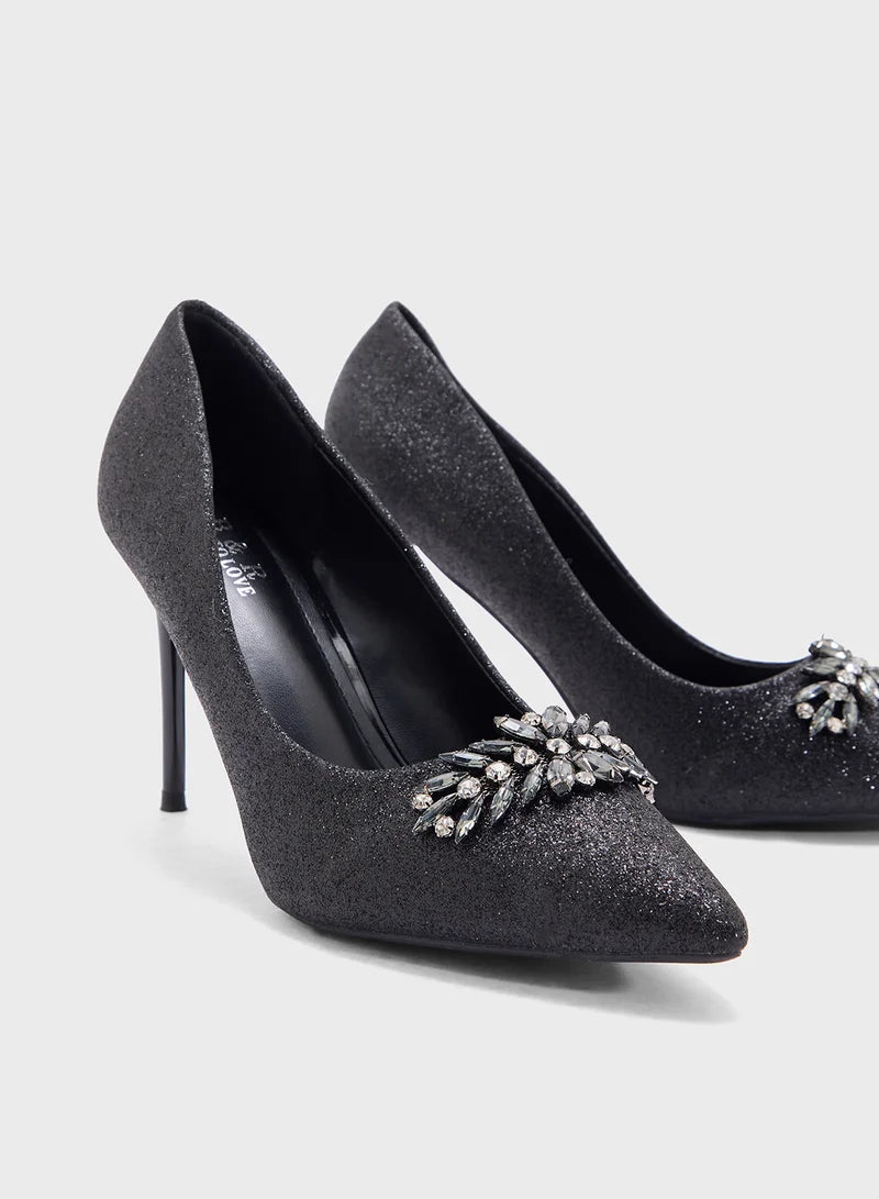High Heel Pointed Pump