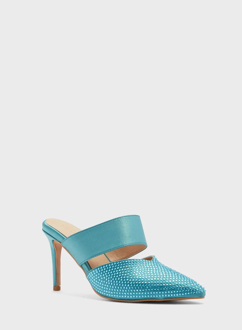 Diamante Slip On Pump