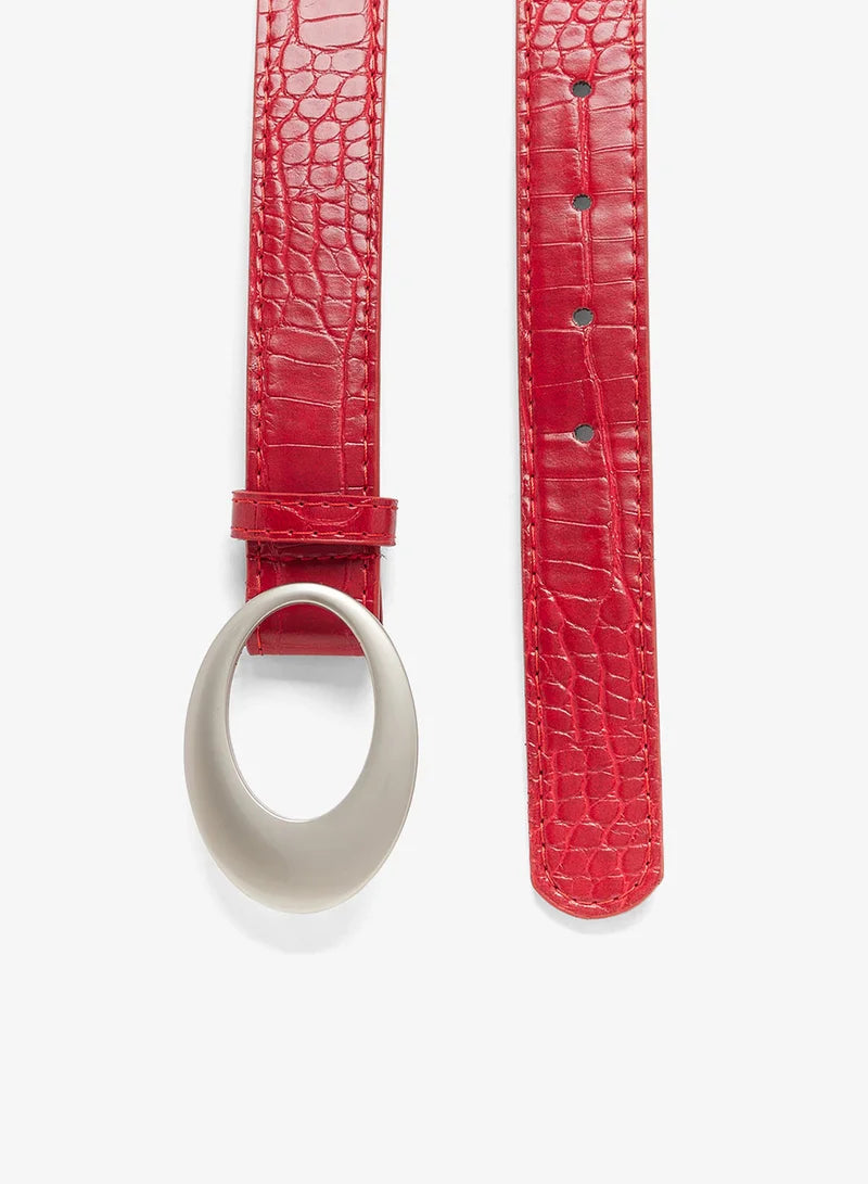 Oval Buckle Vintage Belt