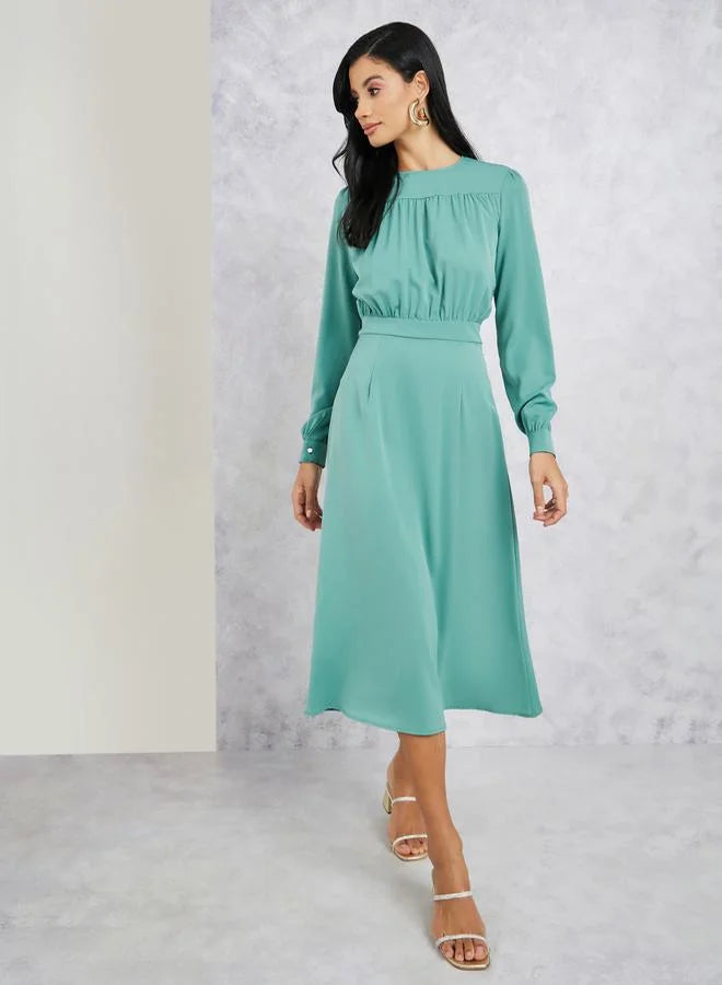 A-Line Midi Dress