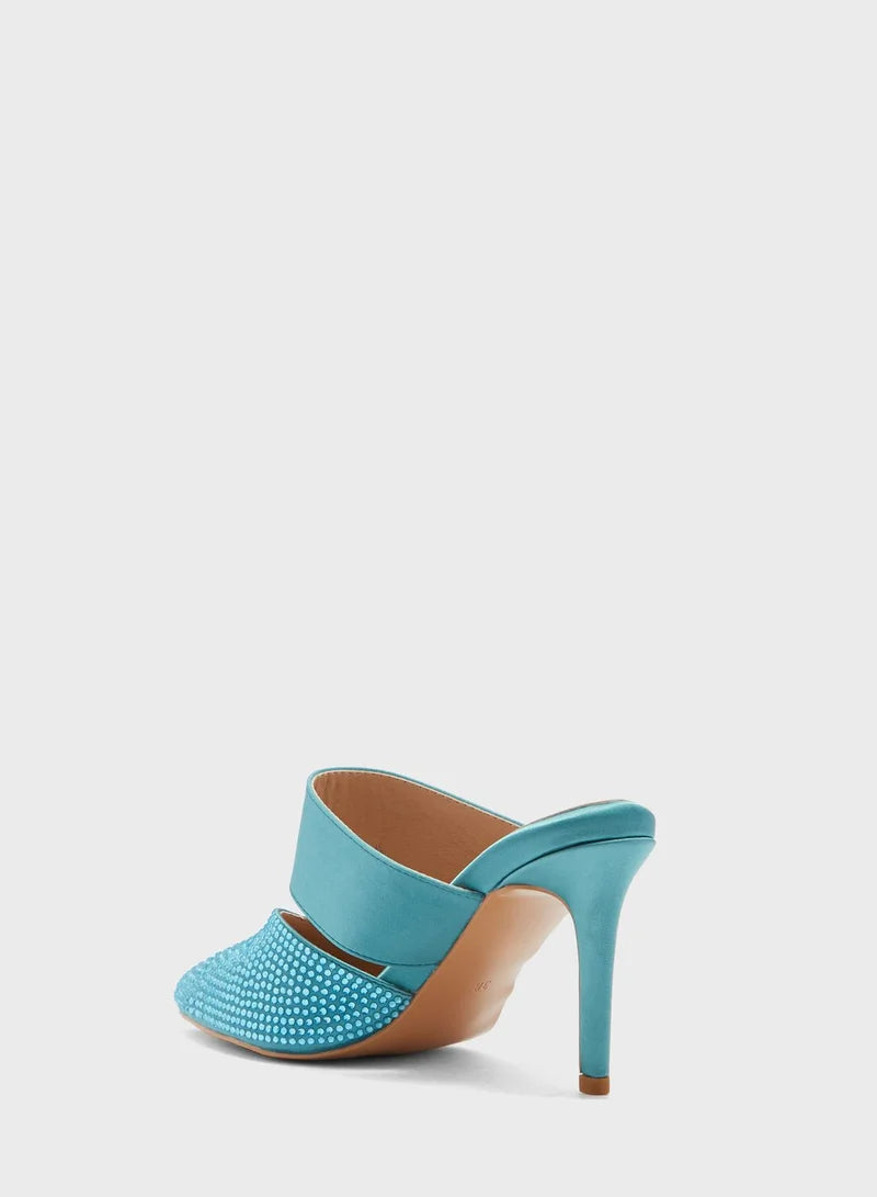 Diamante Slip On Pump