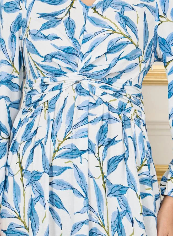 Leaf Print Dress