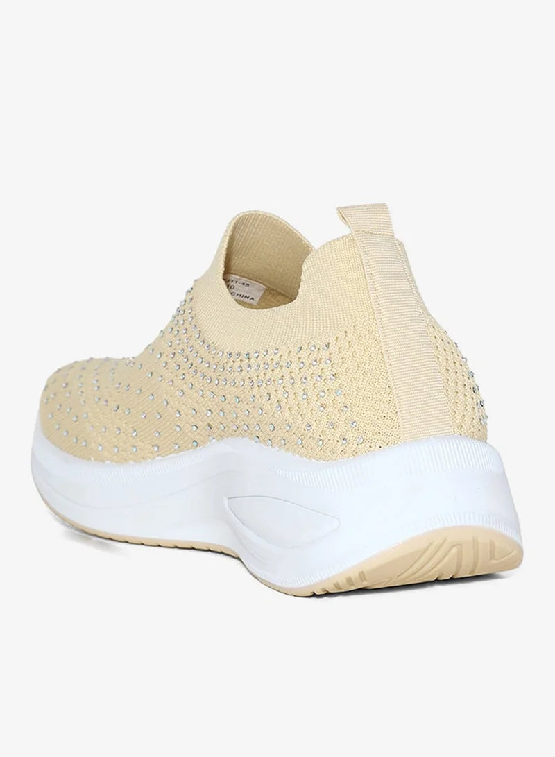 Diamante Knit Slip On Comfort Shoe