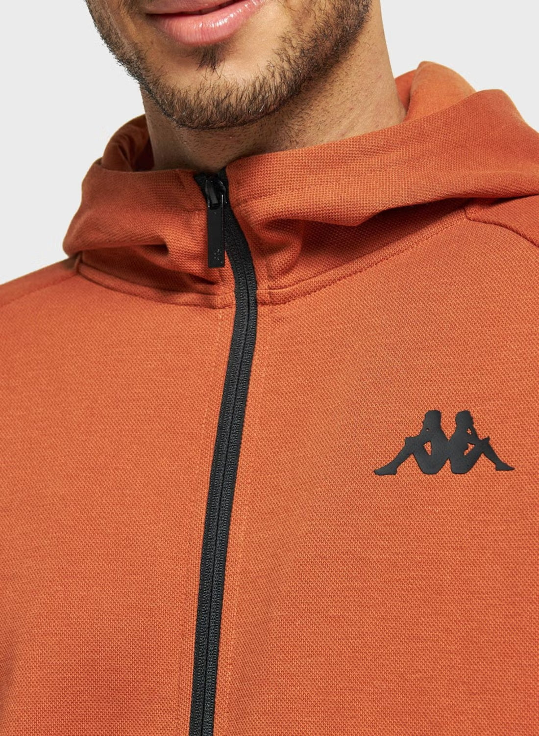 Kappa, Logo Printed Zip Through Hooded Jacket